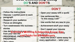 Crafting a Winning Scholarship Essay: Tips and Tricks for US Applicants