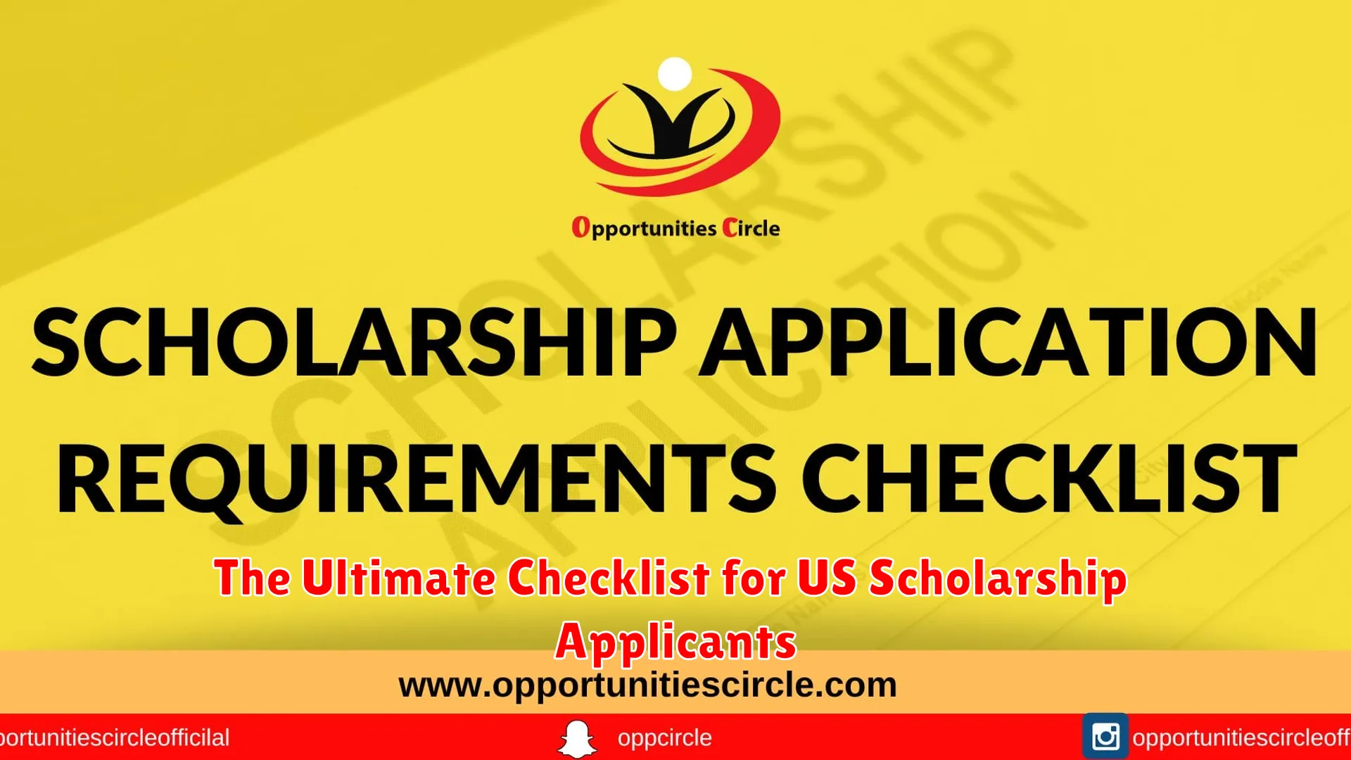 The Ultimate Checklist for US Scholarship Applicants